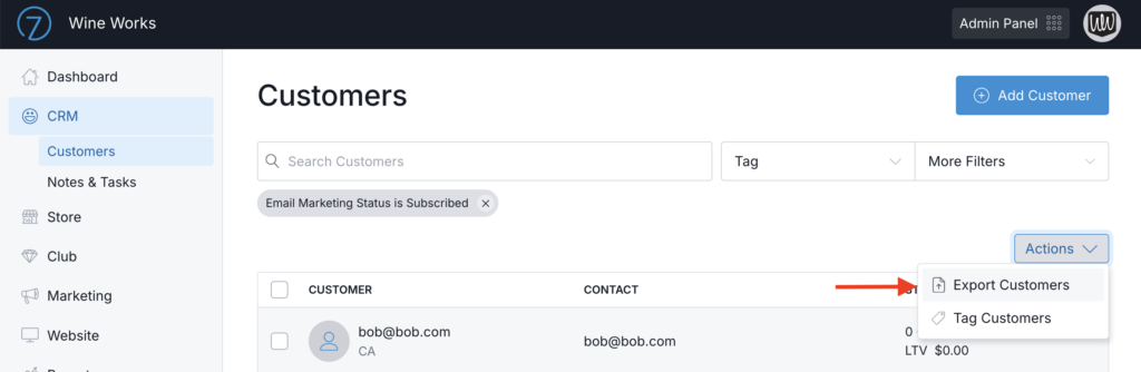 C7 export subscribers